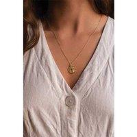 Elk & Bloom Glamorous Chunky 14K Gold Coin Medallion Necklace - Gift Box Option!