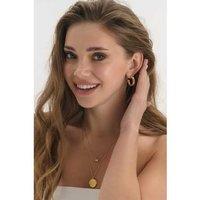 Elk & Bloom Dazzling Chunky 14K Gold Hoop Earrings - Gift Box Option!