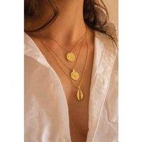 Elk & Bloom Luxurious Chunky 14K Gold Leo Coin Necklace - Gift Box Option!