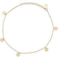 Elk & Bloom Elegant 14K Gold Coin Anklet