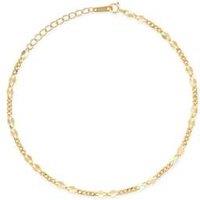 Elk & Bloom 18K Gold-Plated Sterling Silver Adjustable Anklet - Minimalist Everyday Jewellery