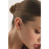 Elk & Bloom Large Gold Twist Huggie Hoop Earrings - A Touch Of Elegance - Gift Box Option!
