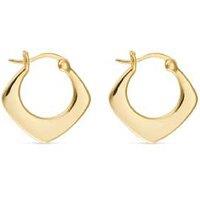 Elk & Bloom Dazzling 18K Gold Geometric Hoop Earrings - Gift Box Option!