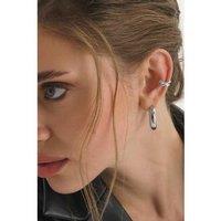 Elk & Bloom Elegant Silver Ear Cuff - No Piercing Needed - Gift Box Option!