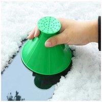 4Pcs Car Windshield Magic Ice Scraper & Funnel Set