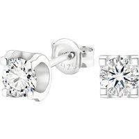 Classic Four-Claw Moissanite Stud Earrings