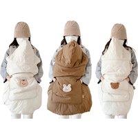 Unisex White Lightweight Breathable Cotton Baby Stroller Blanket - Summer Windproof Accessory