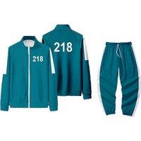 Unisex Black Squid Game- Lightweight Tracksuit Set - Breathable Summer Athleisure for All Genders
