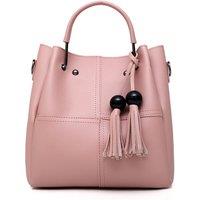 Beige 3-Piece Vegan Leather Tote & Crossbody Purse Set - Multi-Compartment, Minimalist Chic, Medium Capacity