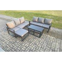 Aluminium Garden Sofa Set - Weather-Resistant, 7-Seater Modern Lounge