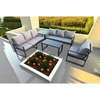 Modern Aluminium 7-Seater Outdoor Sofa Set