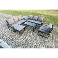Aluminium Garden Lounge Set with Coffee & Side Tables