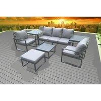Aluminium Outdoor Sofa Set with Coffee Table & Chairs