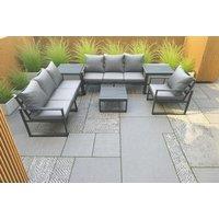 Aluminium 7-Seater Outdoor Sofa Set - Weather-Resistant Modern Lounge