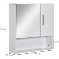 Stylish Double Door Mirror Cabinet With Shelves