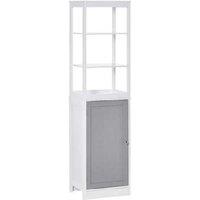 Slim Storage Cabinet With Shelves & Door