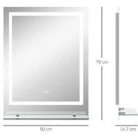 Luxurious Led Mirror With Touch Control & Anti-Fog