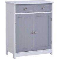 Elegant Grey Mdf Bathroom Vanity With 2 Drawers