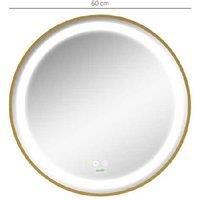 Sleek Dimmable Led Mirror With Time Display