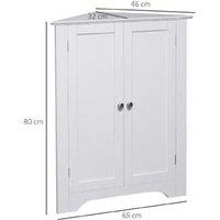 Chic Corner Cabinet With Adjustable Shelf