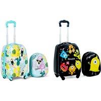 2 Piece Kids Luggage Set With 4 Casters - Durable & Fun Travel Gear!
