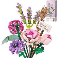 Mini Flower Bouquet Building Sets For Adults - Up To 568 Pieces!