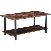 Rustic Coffee Table With Storage Shelf!