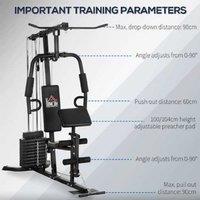Dynamic Multi-Exercise Station With 45Kg Weight Stack