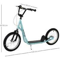 Vibrant Blue Kids Adjustable Kick Scooter