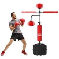 Dynamic 3-In-1 Punch Bag With Reflex Bar - Red Powerhouse