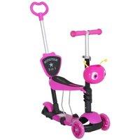 5-In-1 Magical Kids Kick Scooter, Pink