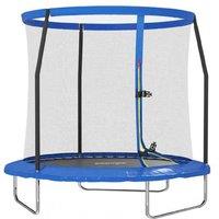 8Ft Trampoline With Safety Net - Vibrant Blue