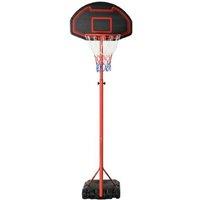 Adjustable Basketball Stand - Black/Red