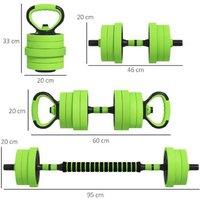 Versatile 4-In-1 Dumbbells Set, 20Kg - Home Gym Essential