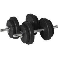 20Kg Adjustable Dumbbells Set For Home Gym - Black