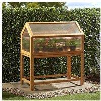 Garden Grow Wooden Cold Frame With Legs - Weatherproof Plant Protection
