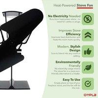 Eco-Friendly Heat-Powered Log Burner & Stove Fan