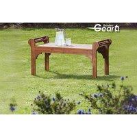 Elegant Acacia Wood Lutyens Coffee Table