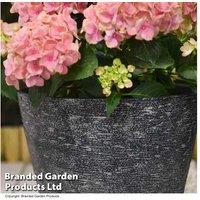 Elegant Stone Effect Patio Planters - Grey/White