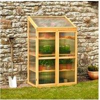 Garden Gear Deluxe 3-Tier Wooden Greenhouse and Storage Solution
