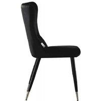 Brooklyn Velvet Dining Chair - Modern Velvet Upholstery, Ergonomic High Back, Metal Legs