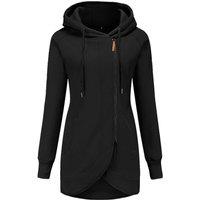 Women'S Zip-Up Long Fleece Hoodie - 5 Sizes, 4 Colours