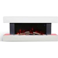 Wall-Mounted Electric Fireplace With Mantel 1000W-2000W