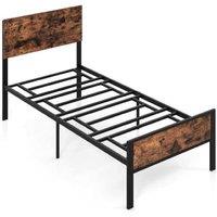 Elegant Metal Platform Bed Frame With Headboard