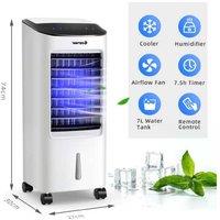 3-In-1 Portable Evaporative Cooler With Adjustable Wind Modes