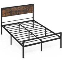 Elegant Queen Metal Platform Bed Frame & Base