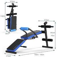 Foldable Abdominal Training Workout Machine Lcd Monitor