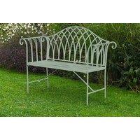 Wrought Iron Weather-Resistant Versailles Garden Bench - 2 Seater, Classic French Style