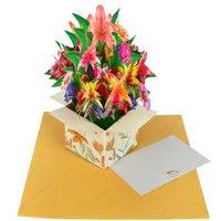 Pop-Up 3D Flower Bouquet Greeting Card