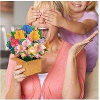 Pop-Up 3D Flower Bouquet Greeting Card